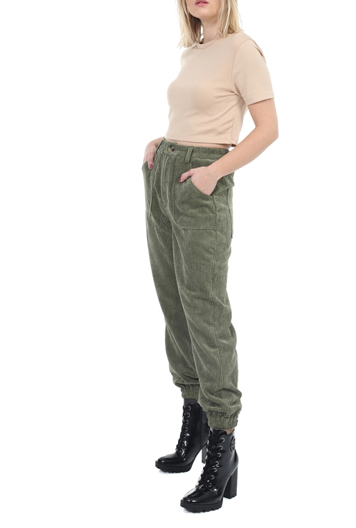 KENDALL+KYLIE-Γυναικείο παντελόνι KENDALL+KYLIE πράσινο